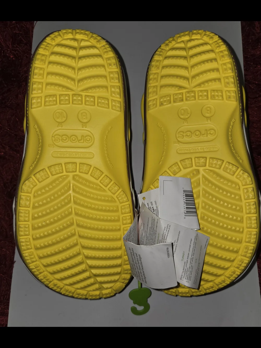 Crocs X Fortnite Classic Clog Peely Lemon Men's Size 8 Women's Size 10
